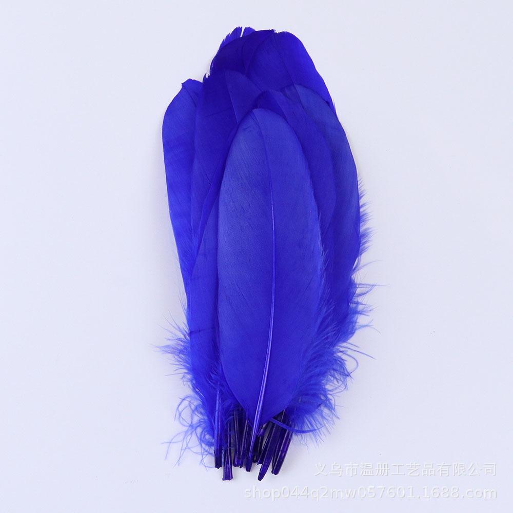 High-Quality Colored Goose Feathers Large Floating Feathers Children'S Handmade Clothing Materials Macaron Feather Accessories