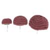 2PCS Nylon Polishing Wheel Mushroom Shape Scouring Pads Practical Alloy Base Polishing Wheel for Grinding Tool