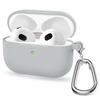 Silicone Cases For Apple Airpods 3rd generation Protective Shockproof Wireless Earphones Cover With Hook for air pods 3 Box Bags