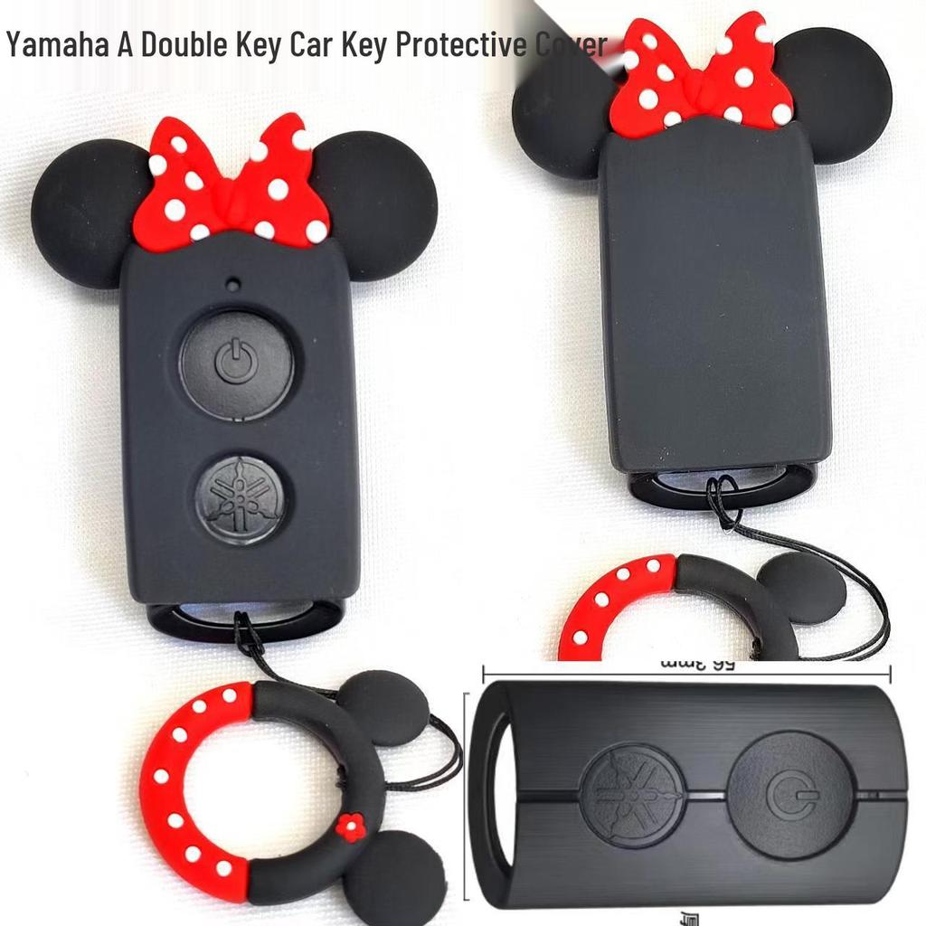 Cat Paw Cartoon Key Cover for Yamaha & Honda Motorcycles
