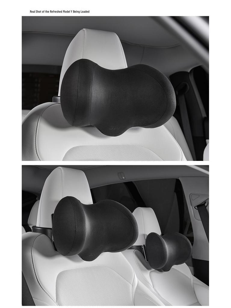 3W Adjustable Memory Foam Neck Pillow for Tesla Model Y & 3 Refreshed Version