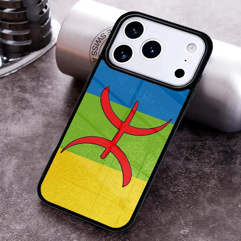 Amazigh Flag Phone Case For iPhone 17 16 15 14 13 12 11 Pro Max Plus 17Air Soft Silicone Cover