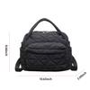 Women Nylon Quilted Shoulder Bag with Adjustable Strap Crossbody Bags for Work Shopping Travel Daily