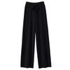 Women Knitted Wide Leg Pants Autumn Winter Basic Soft Warm Cashmere Knit Trousers Casual Simple Style Korean