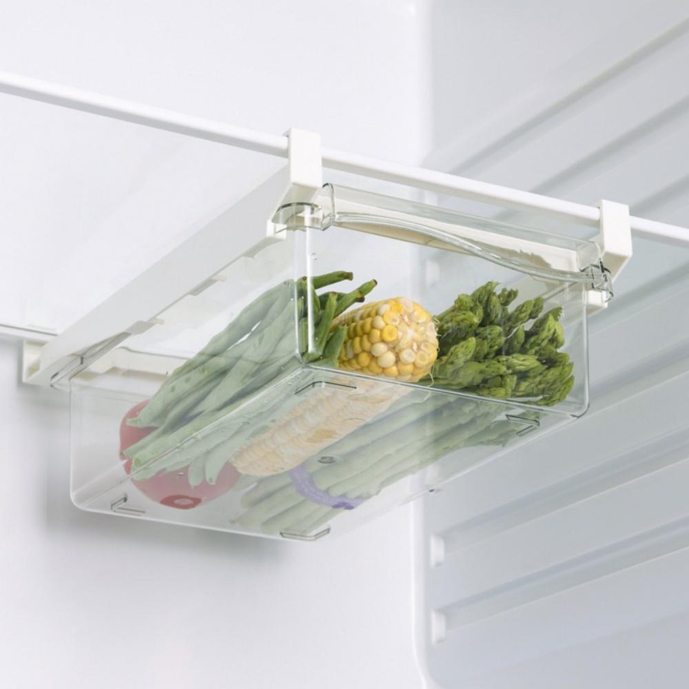 Refrigerator Egg Storage Box Drawer Style Food Fruit Egg Rack Egg Holder Ransparent Fridge Container Kitchen Organizer Box