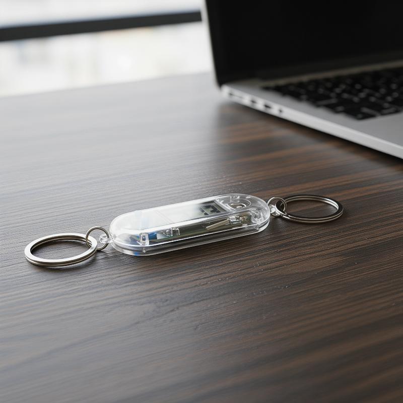 1Pcs Portable Keychain Clock Silent Pocket Watch Pendant Ideal Timepiece for Study or Travel