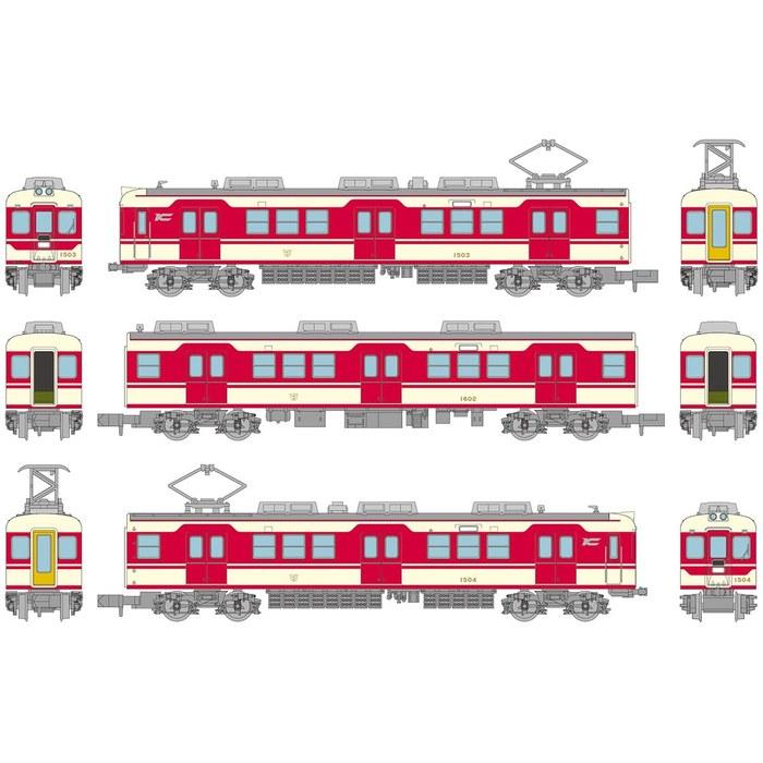 Tomitec Railroad Collection Kobe Electric Railway 1000 Series 1503 Formation 3-Car Set N Scale