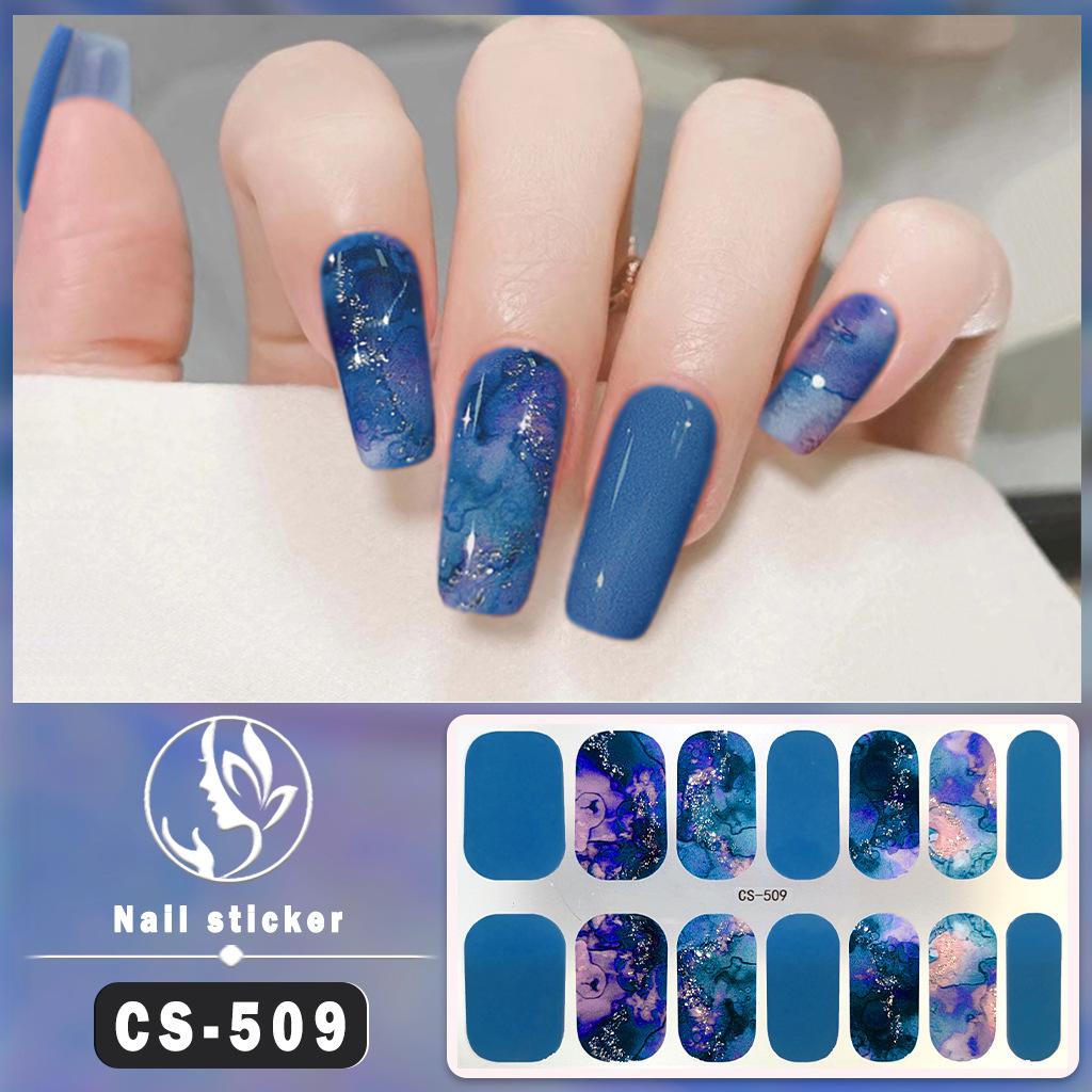 Waterproof Gel Nail Polish Film Stickers with Jumping Color Effects