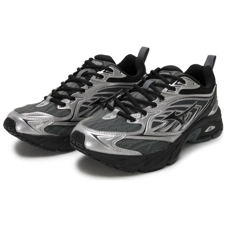 Mizuno Fiji V2 Retro Funktionell Langlebig Atmungsaktiv Stützend Low-Top Lässig Urbanes Pendeln Laufschuhe Unisex Sneaker Schwarz D1GH241504