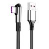 Fast Charging 3A TYPE-C Data Cable for Android and Apple Devices with Unique Elbow Design.