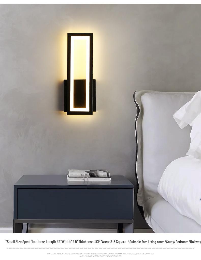 Modern LED Wall Lamp: Sleek Design for Bedroom, Living Room, and Hallway