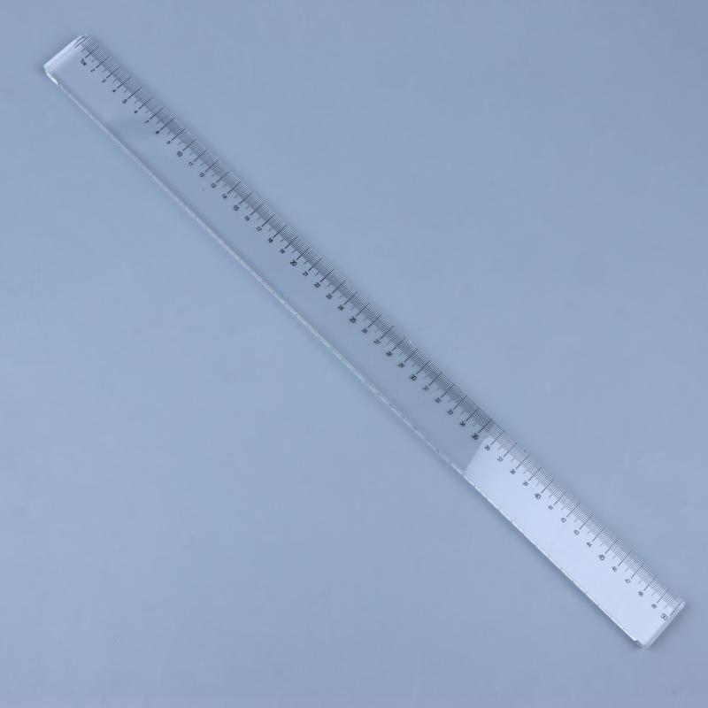 Multi-Function Paperweight Ruler - 50Cm Thick Acrylic Cutting Grid For Graphic Design, Calligraphy & Craft