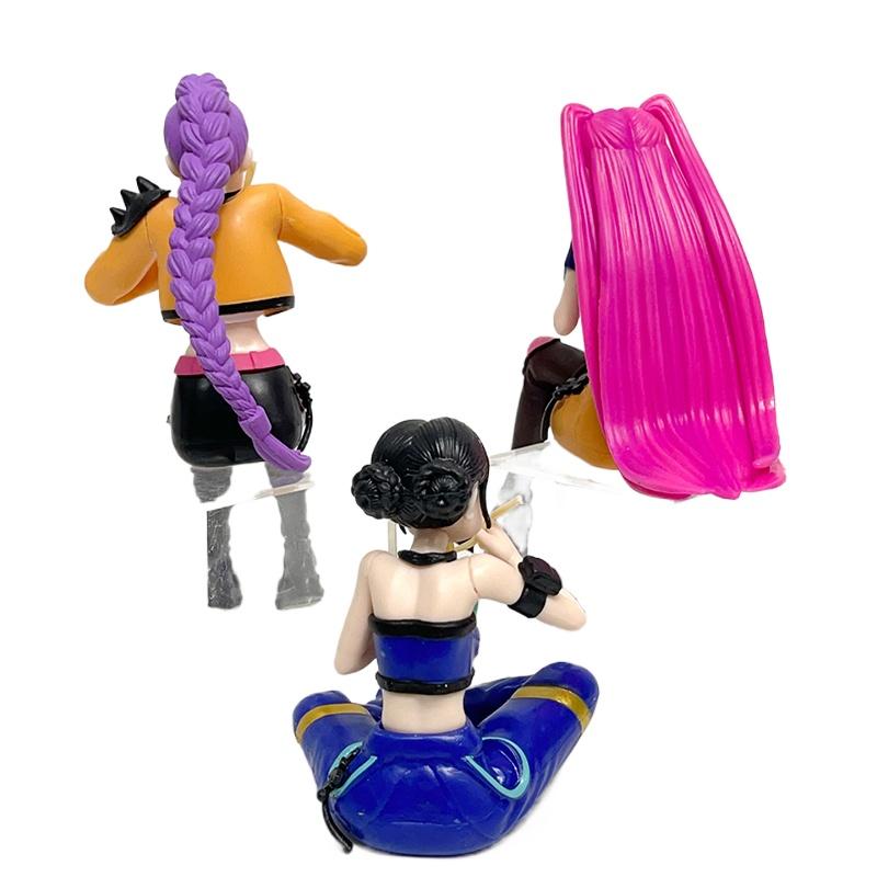 Anime Kpop Dämon Druck Nudeln Figur Schreibtisch Dekoration Modell Spielzeug für Gamer Cartoon Sammler