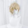 Mikaela Hyakuya Cosplay Wig Men Short Light Blond Wig Cosplay Anime Cosplay Wigs Heat Resistant Synthetic Wigs
