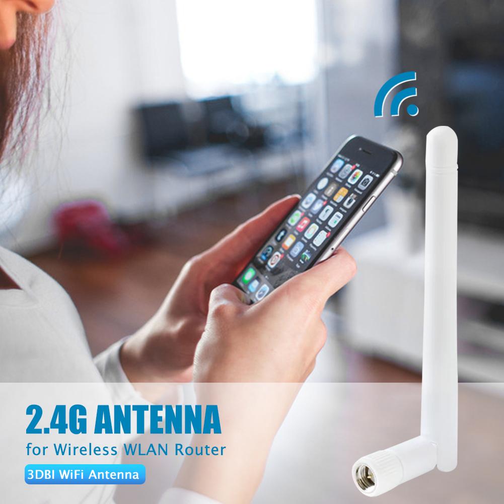 2,4G 3dBi Rundstrålande WIFI-antenn med SMA-hane Dubbelbandsantenn 5G Extern Rundstrålande WiFi-antenn för Trådlöst Nätverk