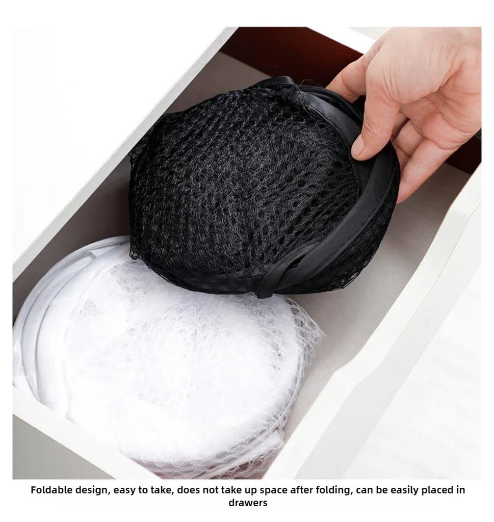 Large Capacity Household Laundry Basket Foldable Mesh Dirty Clothes Storage Basket Toy Storage Bag Bucket Bathroom Accessories