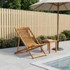 Deck Chair 3 Positions Solid Eucalyptus Wood Natural