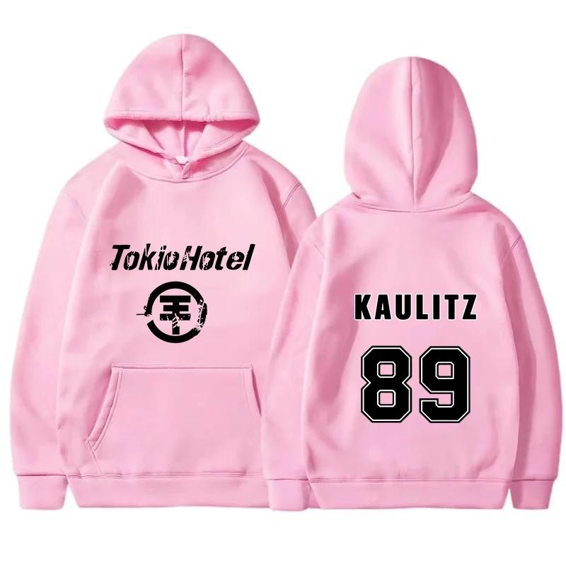 Rock Band Tokio Hotel Men's Hoodies Kaulitz Print Women Hoodie Hip Hop Harajuku Pullovers Unisex Oversized Weatshirts Clothing