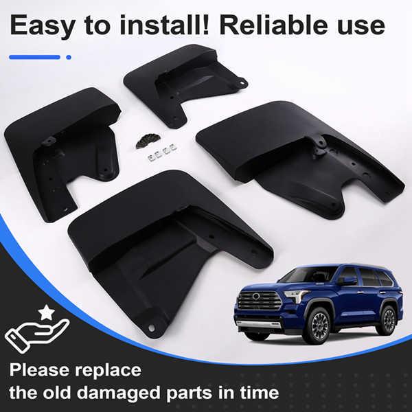Black Plastic Car Mud Flap Set for 2023-2025 Feng