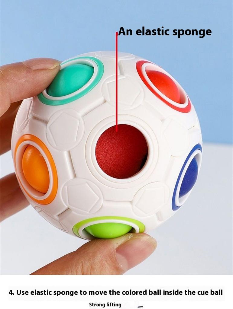 Antistress Cube Magic Fidget Toys Puzzle Rainbow Balls Children Educational Toy Adult Kid Reliever Stress Anxiety Christmas Gift