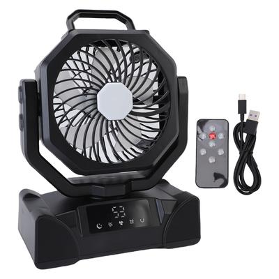 Tragbarer Ventilator mit LED-Licht Fernbedienung 20000mAh Batteriebetrieben Wiederaufladbarer Kühlventilator für