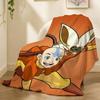Avatar Der Letzte Airbender Cartoon Überwurf 240g Flanell Decke, geeignet für Sofas, Betten, Büros, exquisites Geschenkdecke