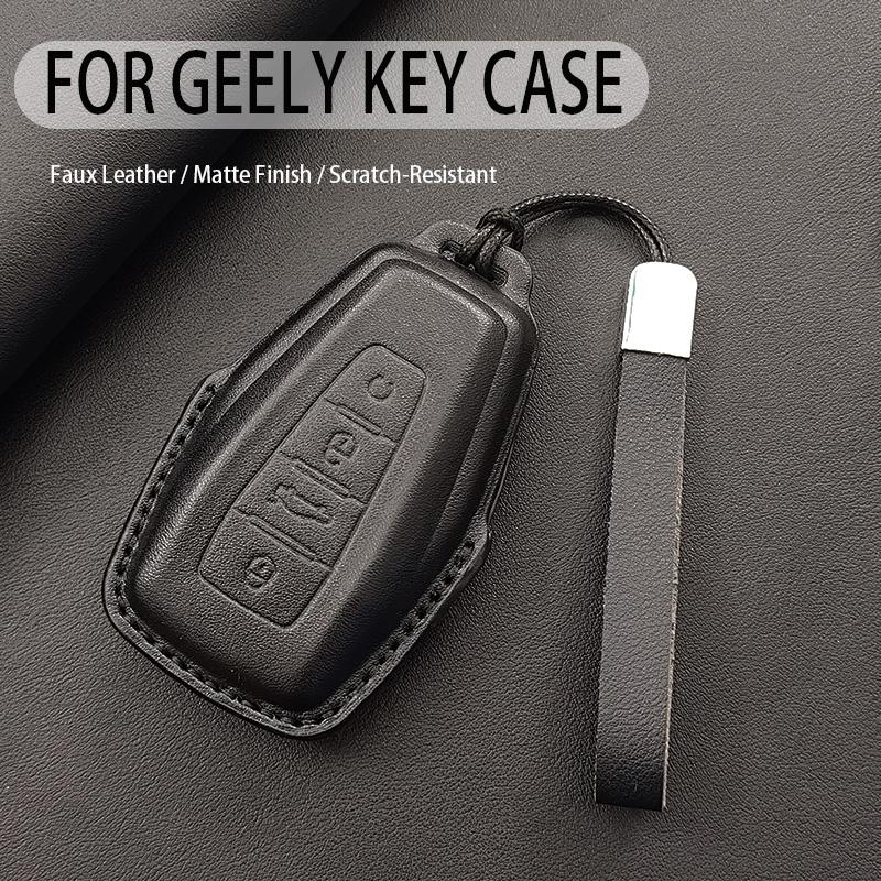 Car Key Case Cover Fob For Geely Atlas Boyue Nl3 Coolray X6 X7 Ex7 Emgrand Kulrey Gt Gc9 Keyless Keychain Durable Luxury