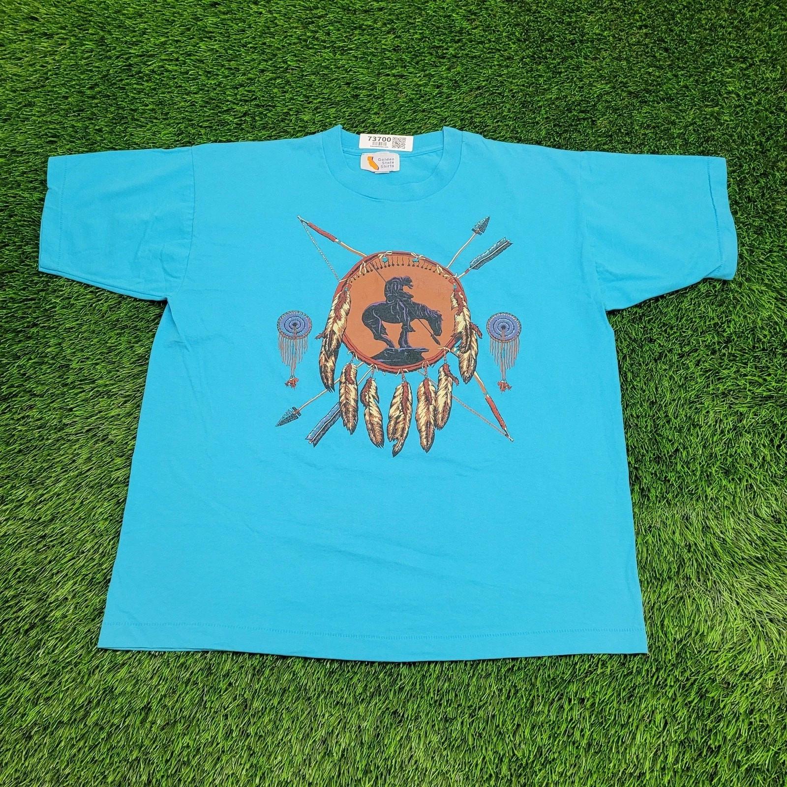

Vintage Native-American Shirt L/XL 23x27 End-Of-Trail 2XL