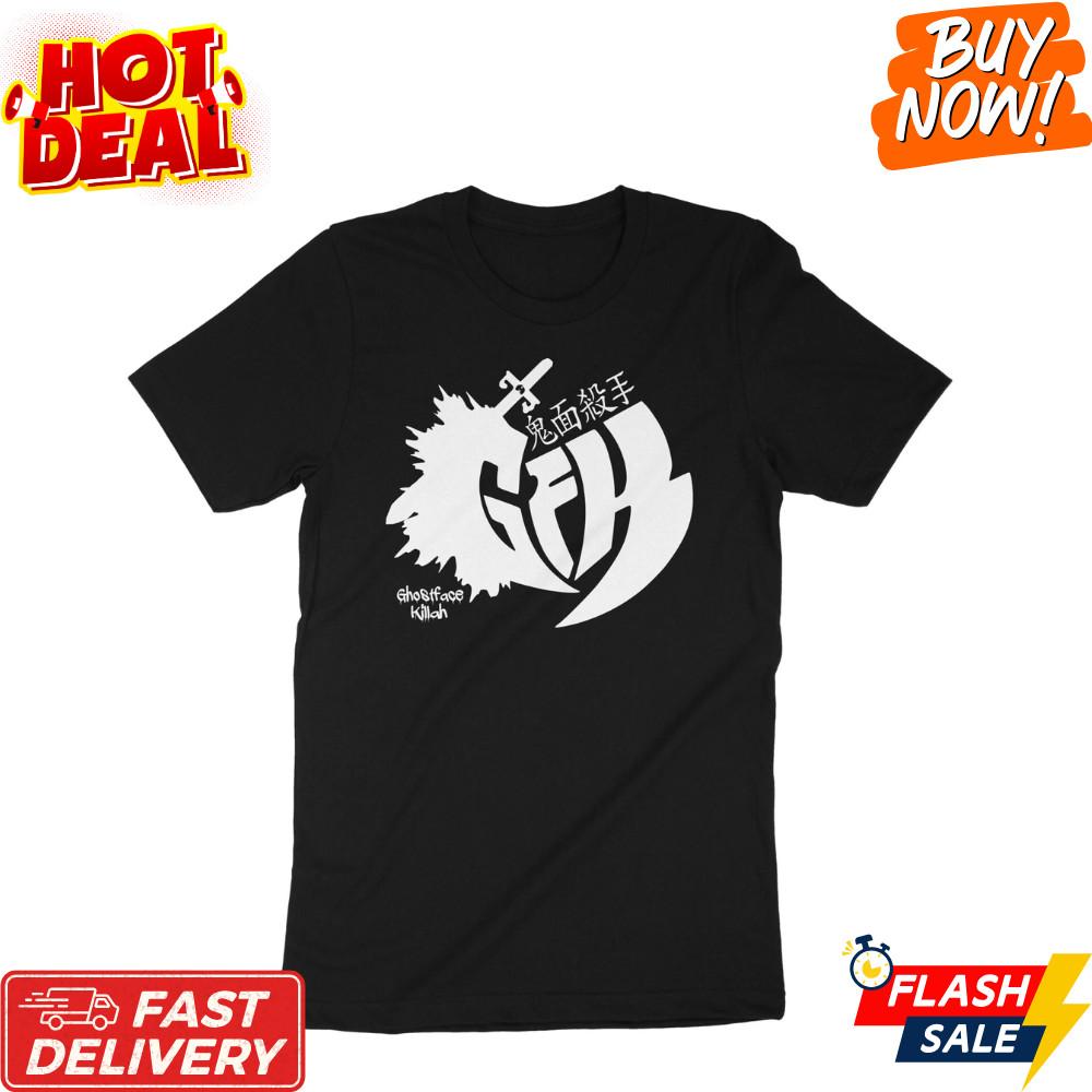 

Ghost Face GFK Hip Hop Urban Rap Tee Men s Streetwear Graphic Casual T-Shirt Unisex T-Shirt S