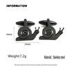 Cartoon Snail Gold Brooch Flat Cut Badge Daily Wear Men's Suit Shirt Accessories