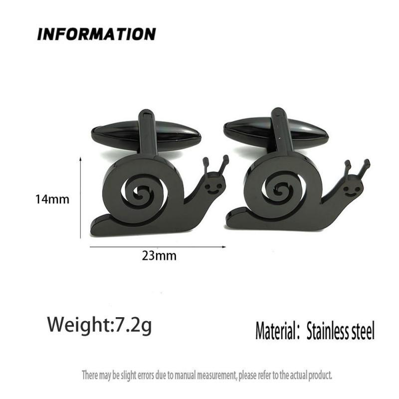 Cartoon Snail Gold Brooch Flat Cut Badge Daily Wear Men's Suit Shirt Accessories