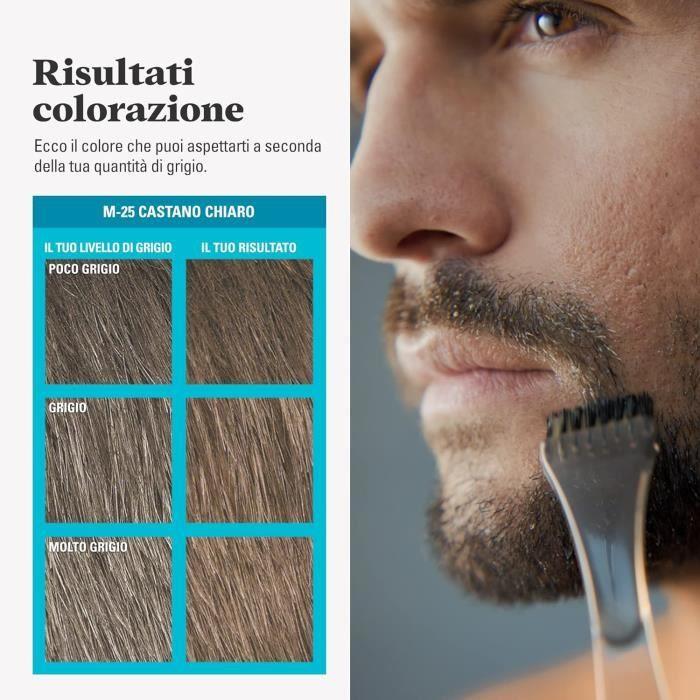 Teinture Barbe et Moustache - Just for Men - M 25 - Châtain Clair - 1 pièce - Facile à utiliser