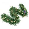 Christmas Wreath Hanging Decor PVC Artificial Berry Vine Garland Door Wall Hotel Mall Holiday Decoration