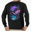 Unisex Cotton Sweater Pullover Hoodie Printed Sweater Cosmic Whale Shark Pullover Sweatshirt Casual Long Sleeve Sweatshirt