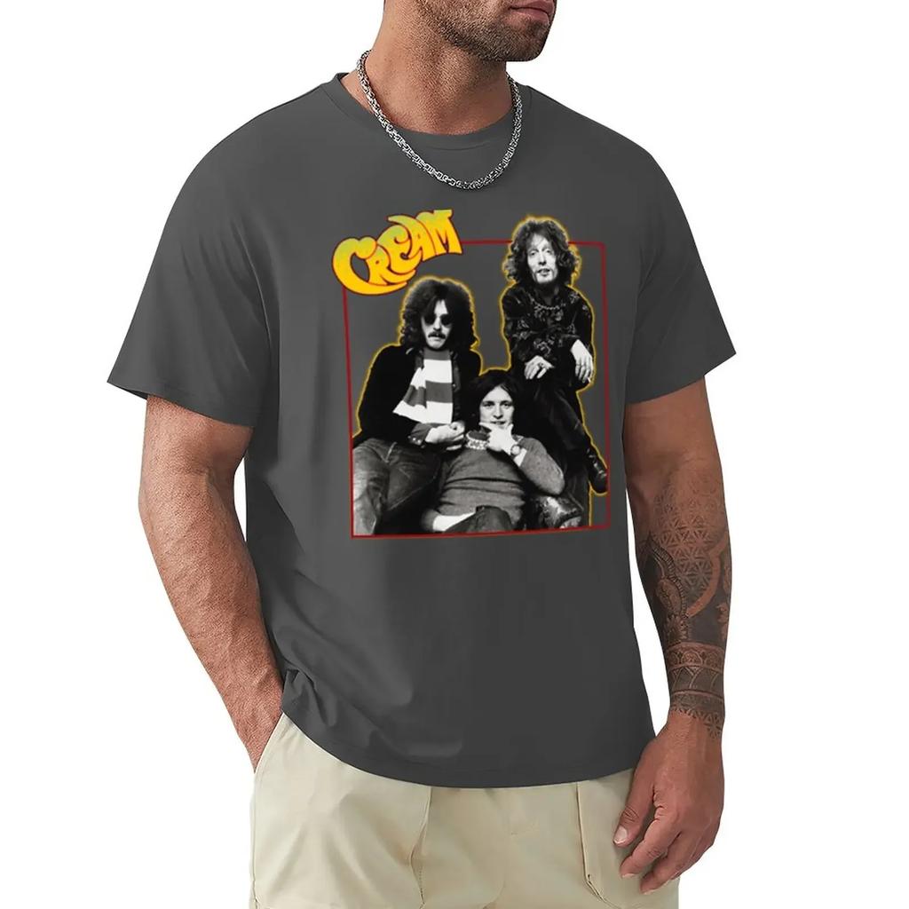 ClaptonThe Cream T-Shirt plain oversized t shirts for graphic tees anime black t-shirts for