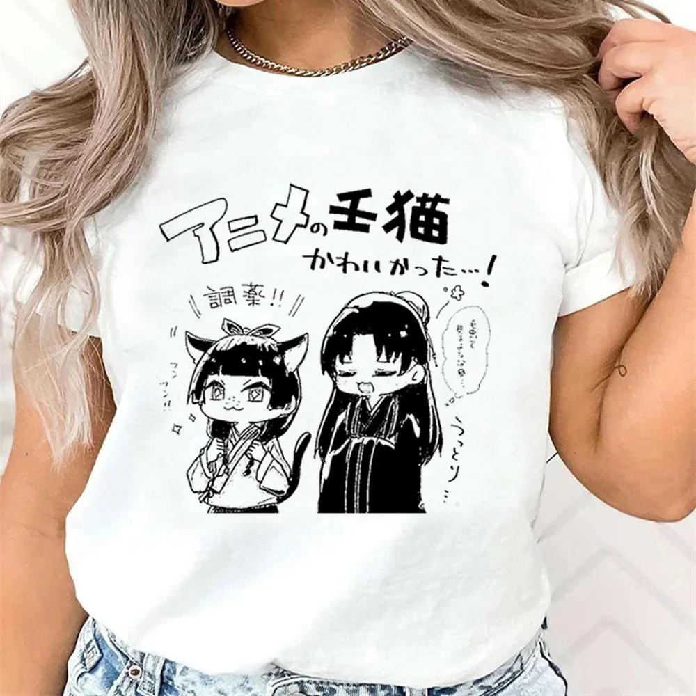 Kusuriya No Hitorigoto T-shirt Girl Vintage Psychedelic Kawaii T Shirt Classic Comfortable Retro Streetwear Breathable Women