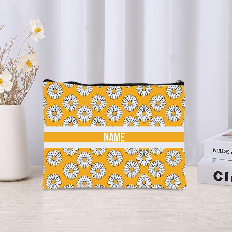 Personalized Full Print Custom Makeup Bag able Women's Products Environmentally Friendly Canvas Travel Storage Bag