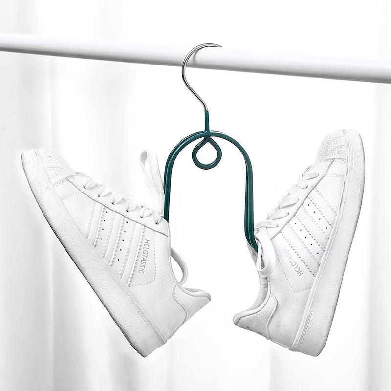 Two-Piece Balcony Shoe Drying Rack & Hanger