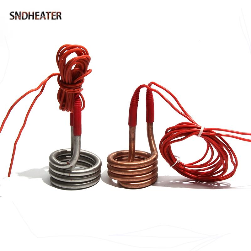 SNDHEATER 220V/380V Electric Circular Water Distilling Heater 2.5KW/3KW/4.5KW Spiral Boiling Heating Element 80*140mm for Bucket