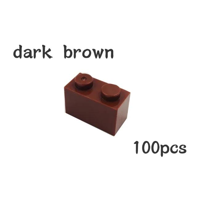 100Pcs DIY 3004 Thick Constructing Blocks Particle Figures 1x2 Dots Brick Works With Educational Creative Construction Leduo Kid Toy