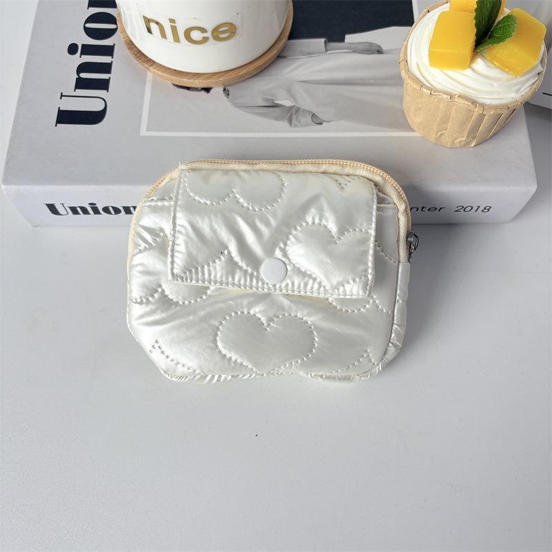 Roztomilé kreslené květinové prošívání Taška na ukládání dokumentů Peněženka na karty Peněženka na mince Peněženka na ID kartu Držitel řidičského průkazu Držák odznaku