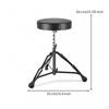 Padded Drum Chair Height Adjustable Sturdy Tripod Base for Rehearsal