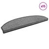 Self Adhesive Stair Protectors Semi Circular 15 pcs Dark Grey