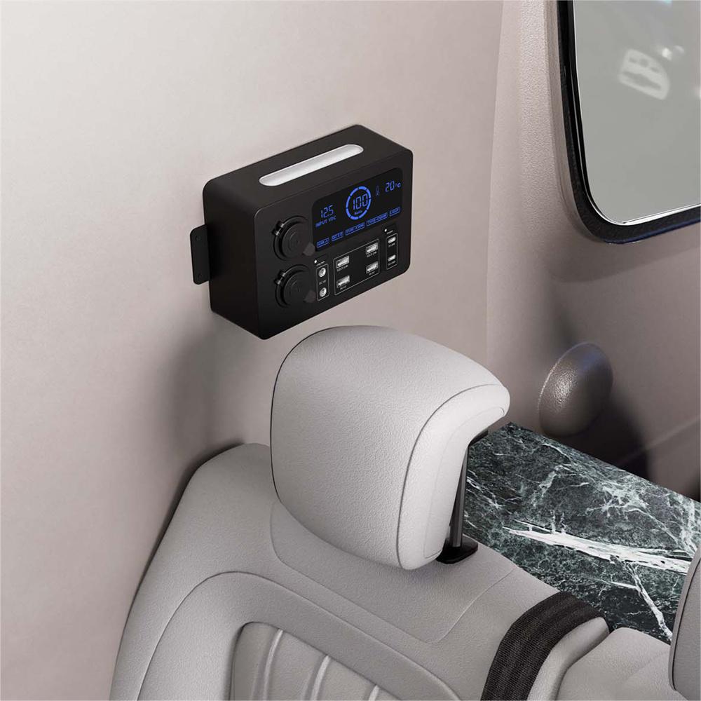12V Power Distribution Box with USB-C for Car/Boat/RV
