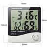 HTC-1 Multifunction Digital Thermometer Humidity Gauge Clock with Big Screen Room Digital