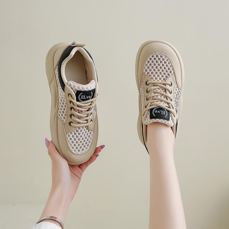 Shoes women's new summer single net little white shoes breathable thin versatile casual sports shoes
