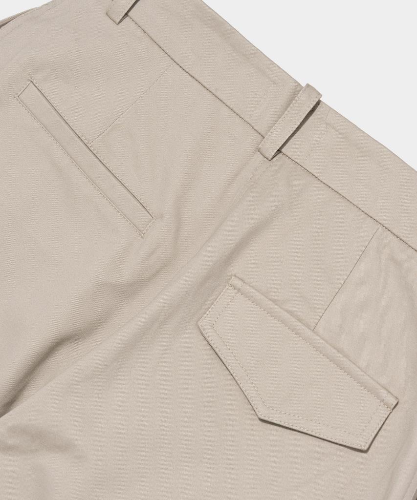 CARGOBROS FOR WOMAN Relaxed Cotton Twill Pants (Beige)