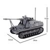 WW2 Military Tank Series Building Blocks German Soviet Union Army Soldier Figures Armored Vehicle Car Cannon Weapon Bricks Toys