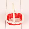 Beautiful Hand Made Flower Storage Basket Rattan Woven With Handle Wicker Flower Basket Round/Heart Shape Storage Baskets