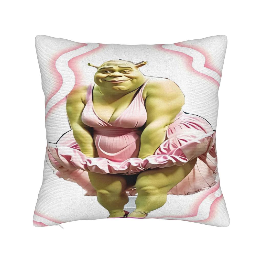 Polštářový potah Shrekův vtipný polštář Vlastní potah na polštář Novinka Povlak na polštář na pohovku ložnici domácí dekorace
